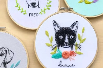 Pet Portrait Embroidery